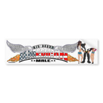 BD "American Male" Bumper Sticker bumper stickers