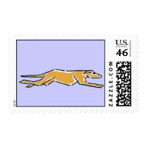BD- Awesome Running Greyhound Postage Stamps