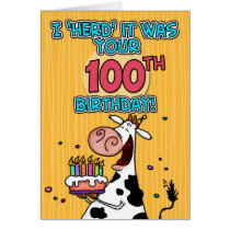 bd cow - 100 greeting card