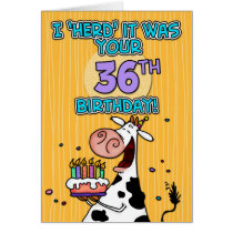 bd cow - 36 greeting cards