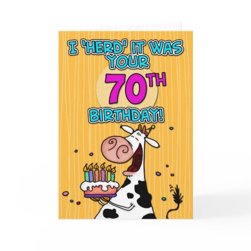 bd cow - 70 card