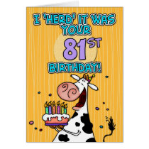 bd cow - 81 greeting card