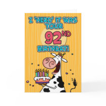 bd cow - 92 card