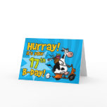 bd scooter cow - 17 greeting cards