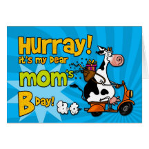 bd scooter cow - mom cards