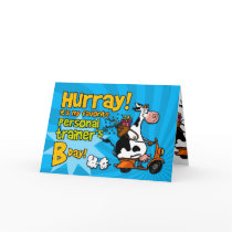 bd scooter cow - personal trainer greeting cards