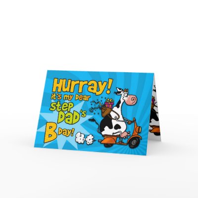 bd scooter cow - step dad card by cfkaatje