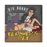 BD "Teacher's Pet" Square Magnet