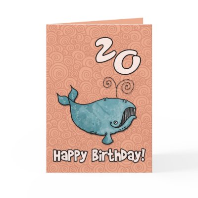 bd whale - 20 greeting cards by cfkaatje