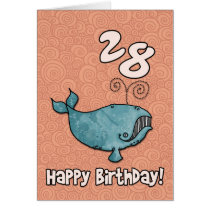 bd whale - 28 greeting card