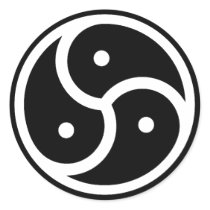 BDS&M symbol Round Sticker