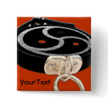 BDSM EMBLEM and Collar Pinback Button