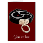 BDSM EMBLEM and Collar Greeting Card