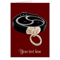BDSM EMBLEM and Collar Greeting Card