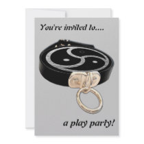 BDSM EMBLEM and Collar Personalized Invitations