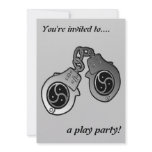 BDSM EMBLEM and Hand Cuffs Personalized Invite