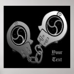 BDSM EMBLEM and Hand Cuffs Print