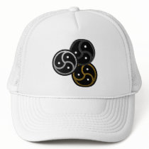 BDSM EMBLEM CHROME. GOLD and SILVER - Hat