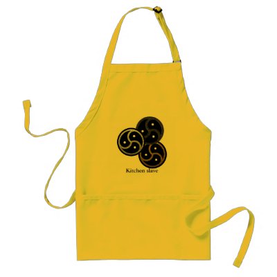 BDSM EMBLEM CHROME, SILVER and GOLD - slave apron by bdsm_emporium