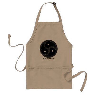 BDSM EMBLEM CHROME - slave apron by bdsm_emporium