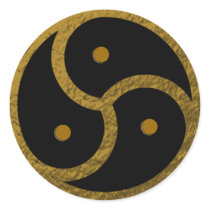 BDSM EMBLEM - SYMBOL (GOLD) Stickers