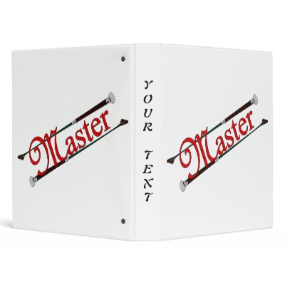 BDSM Master with Riding Crops Vinyl Binder by bdsm_emporium