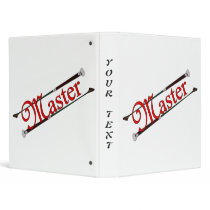 BDSM Master with Riding Crops Vinyl Binder