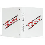 BDSM Master with Riding Crops Vinyl Binder