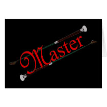BDSM Master with Riding Crops Greeting Card