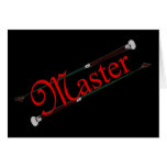 BDSM Master with Riding Crops cards