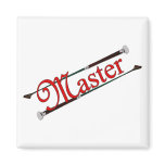 BDSM Master with Riding Crops Fridge Magnets