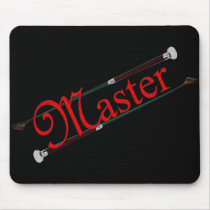 BDSM Master with Riding Crops Mousepads