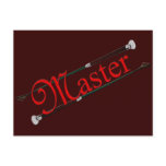 BDSM Master with Riding Crops Postcards