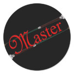 BDSM Master with Riding Crops Stickers