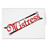 BDSM Mistress with Riding Crops Greeting Cards