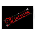BDSM Mistress with Riding Crops Greeting Cards