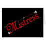 BDSM Mistress with Riding Crops Greeting Cards