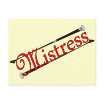 BDSM Mistress with Riding Crops Postcards