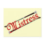 BDSM Mistress with Riding Crops Postcards