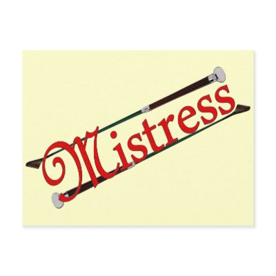 BDSM Mistress with Riding Crops Postcards by bdsm_emporium