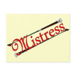 BDSM Mistress with Riding Crops postcards