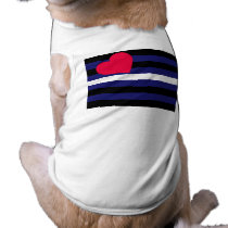 BDSM Pride Flag Doggie Tee Shirt