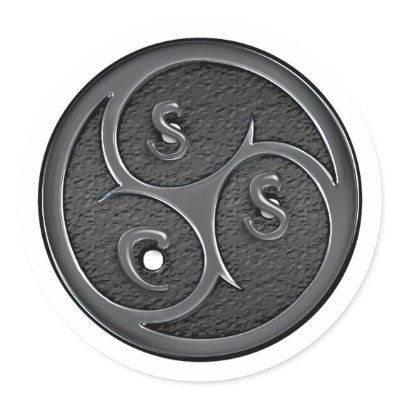 BDSM / SSC Triskel Stickers by SlaveForBondage