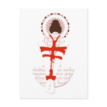 BDSM Submission Art postcards