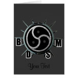 BDSM Symbol and Metal Spiked Collar Cards