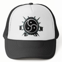 BDSM Symbol and Metal Spiked Collar Hat