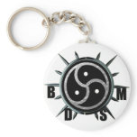 BDSM Symbol and Metal Spiked Collar Keychains