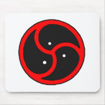 BDSM symbol black~red Mouse Pads