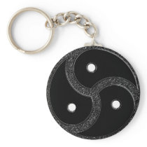BDSM Symbol Chrome Keychain