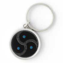 BDSM Symbol Chrome Keychain